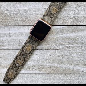 AUTHENTIC REPURPOSED GUCCI iWATCH BAND